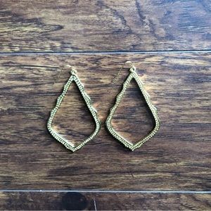 Large Scallop Edge Earrings